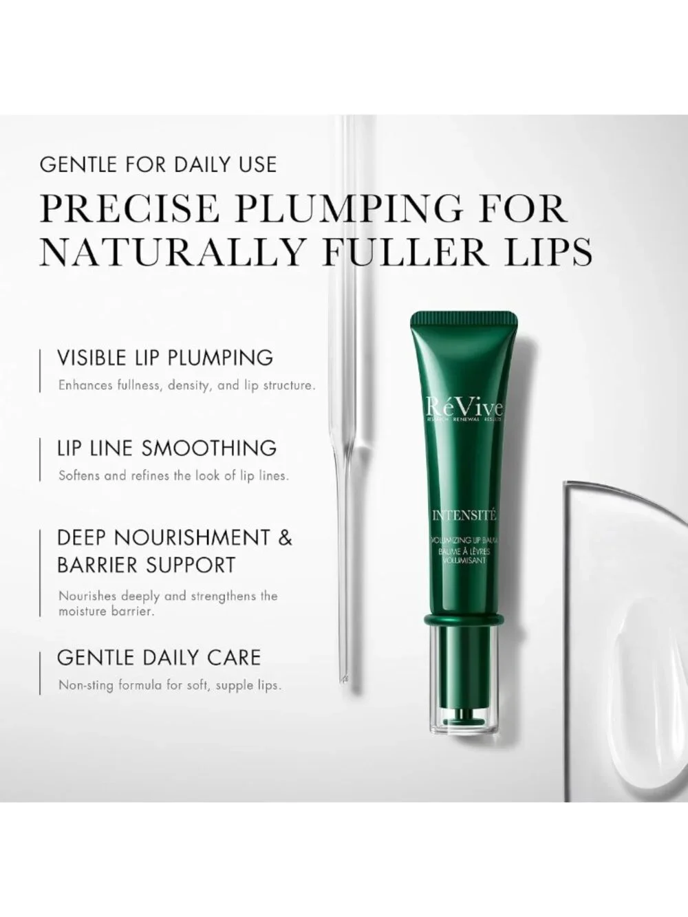 Volumizing Plumping Lip Balm for Dry Lips, Nourishing & Smoothing Formula, 10g